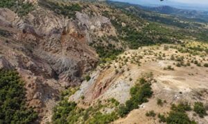 Drone survey over steep, rugged terrain in Hawaii to capture elevation data for site planning