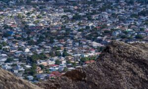 Aerial view of a residential area in Honolulu for property survey planning